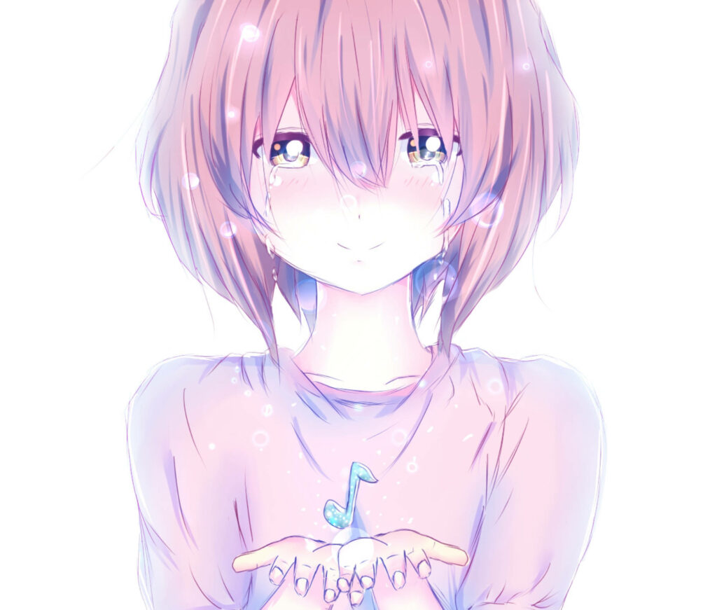 Shouko's Emotional Journey: A Glimpse into the Heart-Wrenching World of A Silent Voice Wallpaper