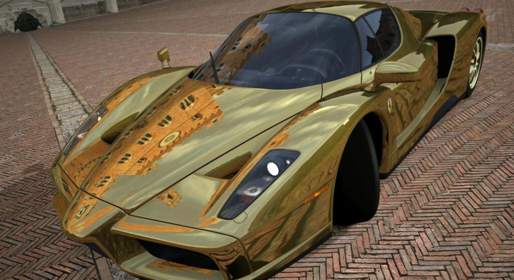 Astonishing Ferrari Enzo's Elegance, Power, and Undeniable Charisma. A Breathtaking Snapshot for Automotive Admirers and Passionate Ferrari Devotees. Inspiring Backdrop Image Wallpaper