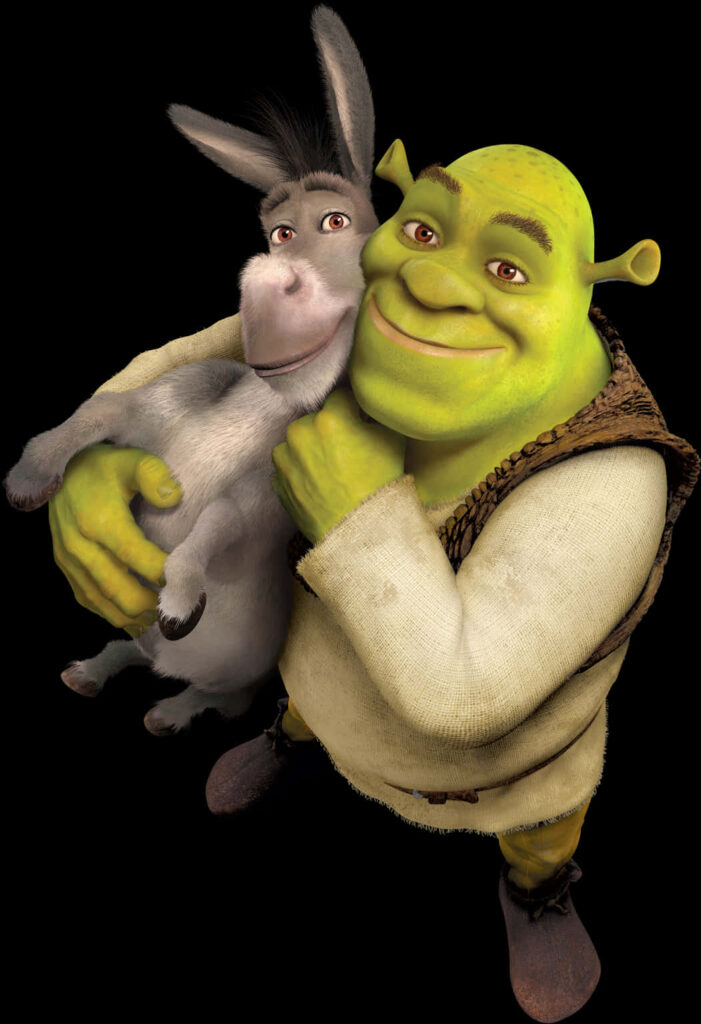 Shrek & Donkey's Heartwarming Friendship Wallpaper Background