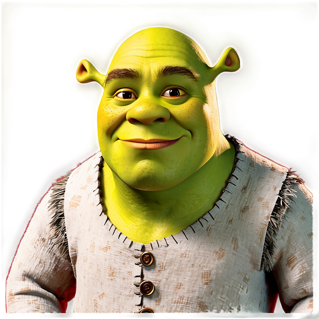 Shrek Forever After PNG Wallpaper - Beloved Ogre in a Blurred Background