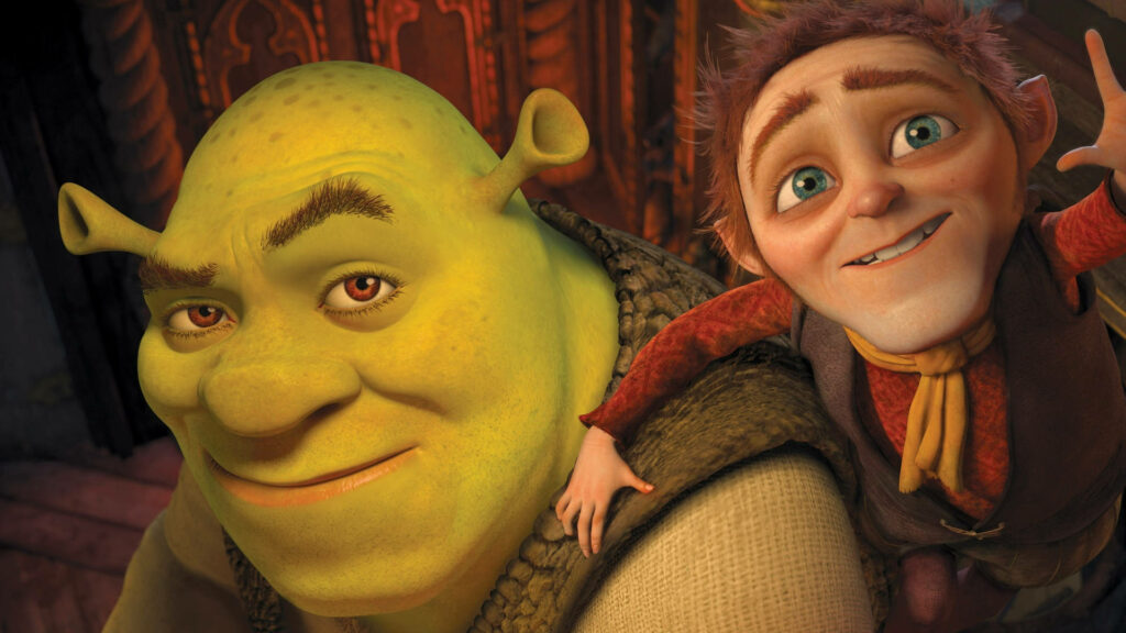 Vibrant Shrek & Rumpelstiltskin Wallpaper from Shrek Forever After