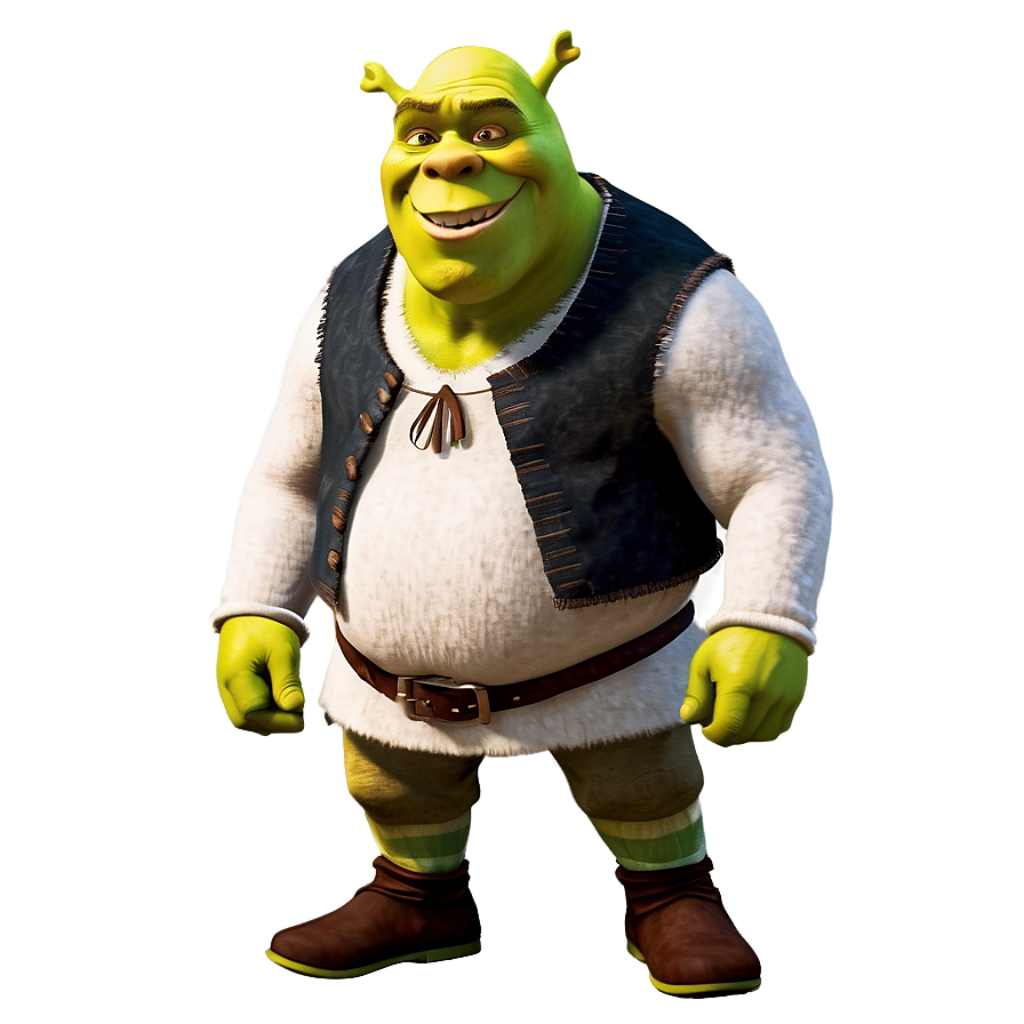 Shrek Wallpaper: Iconic Green Ogre with Glowing Background