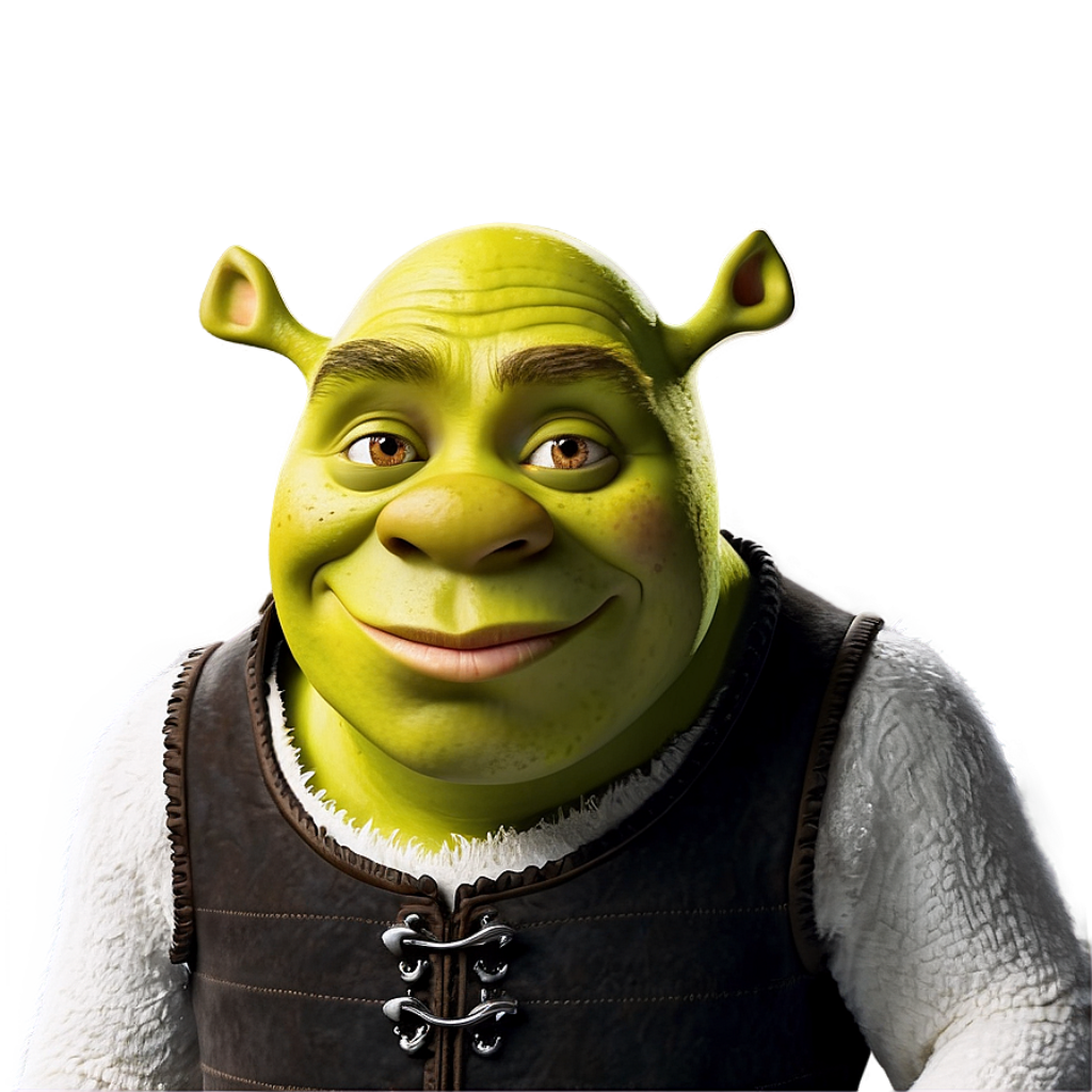 Vibrant Shrek Wallpaper: Beloved Green Ogre with Glowing Yellow Backdrop