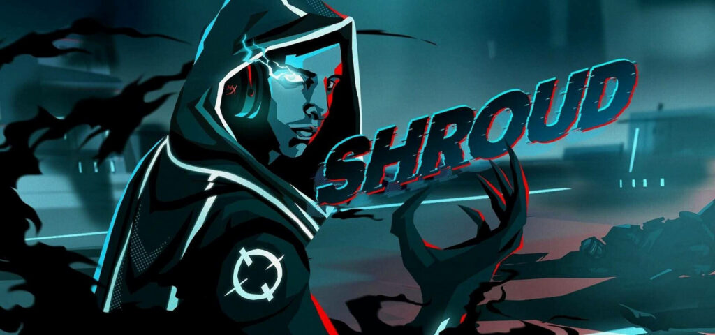 Shroud's Eerie Transformation: Conquering Valorant Shadows in a Dark-Themed Attire Wallpaper