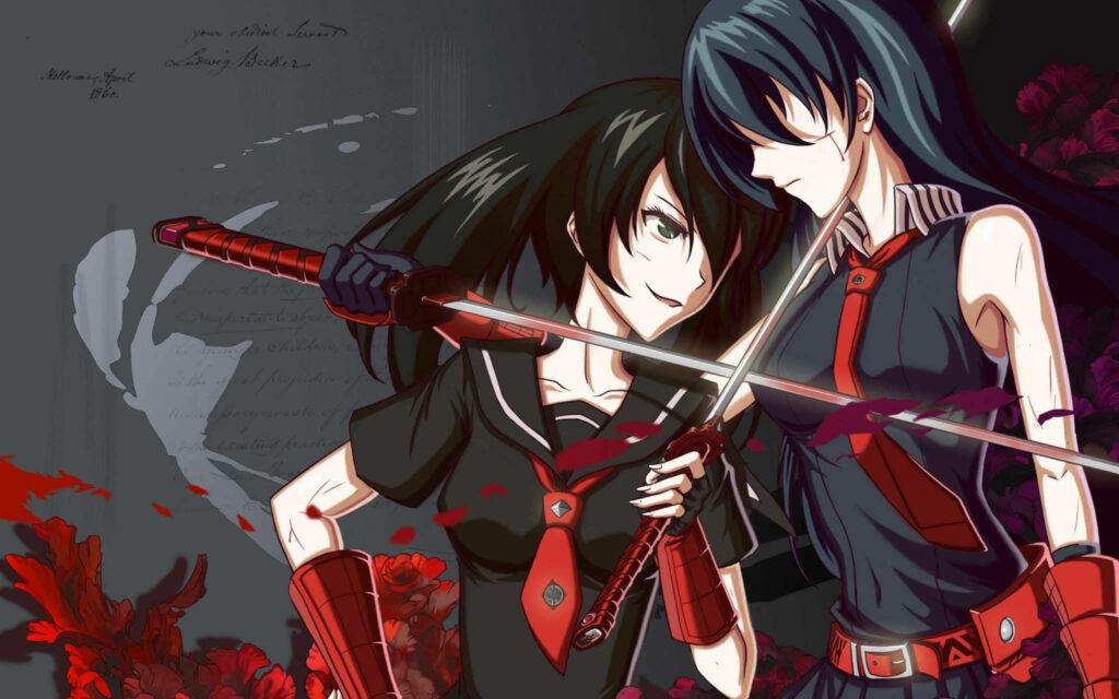 Sibling Rivalry: Akame vs. Kurome in Stunning Fan Art From Akame ga Kill Wallpaper