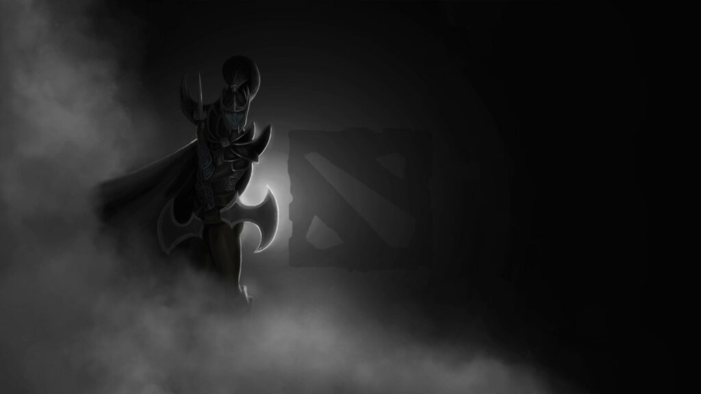The Silent Ruler: A Striking 4k Portrait of Silencer in Captivating Greyscale Palette Wallpaper
