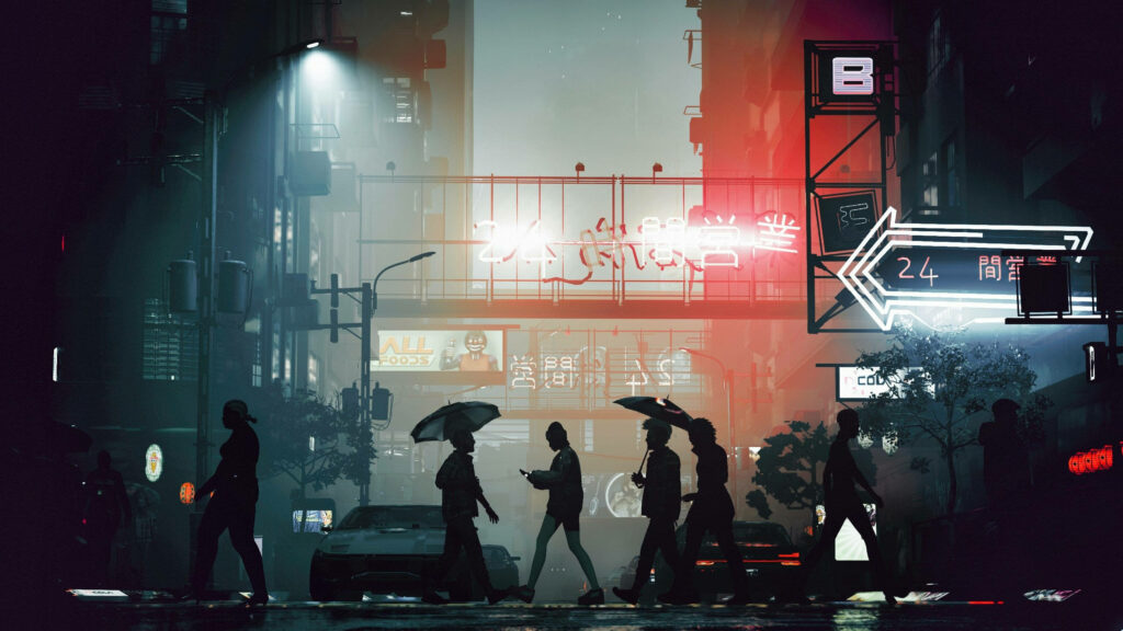 Dystopian Cityscape: Exploring the Urban Jungle of Cyberpunk 2077 Wallpaper