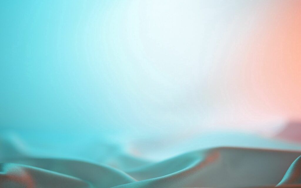Elegant Aqua-Peach Silk Texture Wallpaper - Calming Background