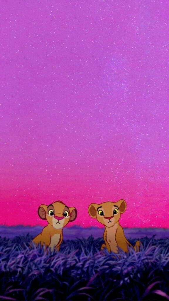 The Unbreakable Bond of Simba and Nala: A Majestic Journey Towards Unity and Sovereignty in the Lion King's Pride Lands Wallpaper