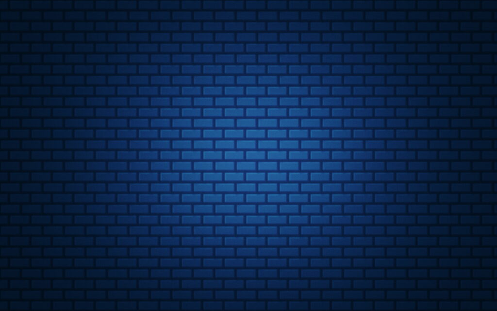 Dark blue brick wall wallpaper with subtle center gradient modern clean minimalist QHD background