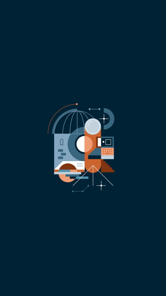 Simplicity in Art: A Striking HD Minimalistic Phone Wallpaper