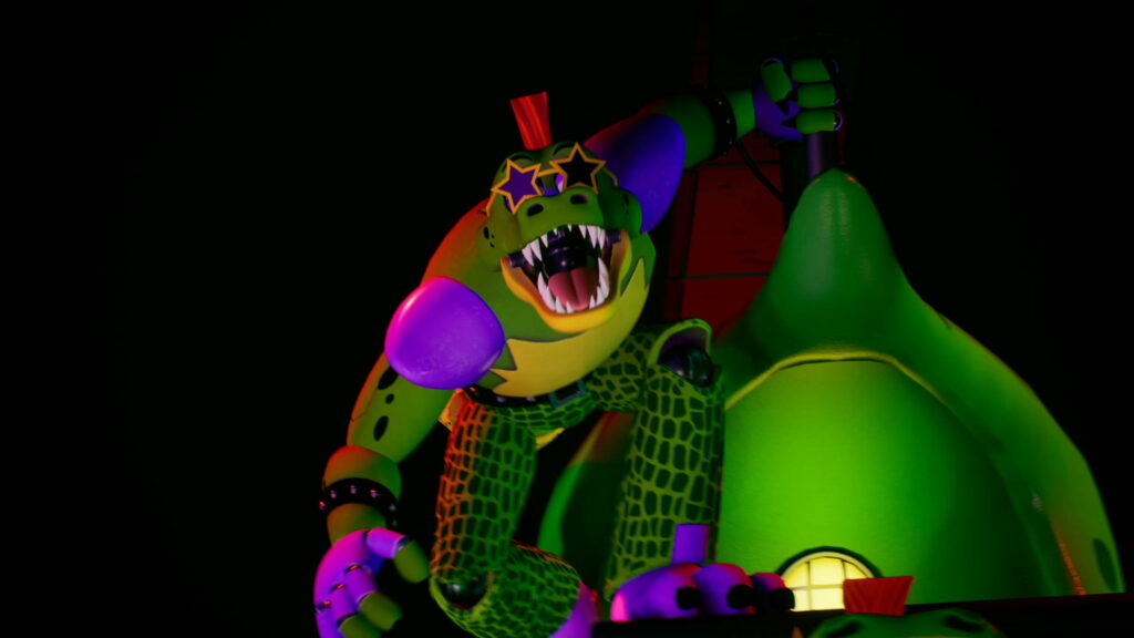 Guarding Against the Inevitable: Five Nights at Freddy's Security Breach Unleashed! QHD Wallpaper