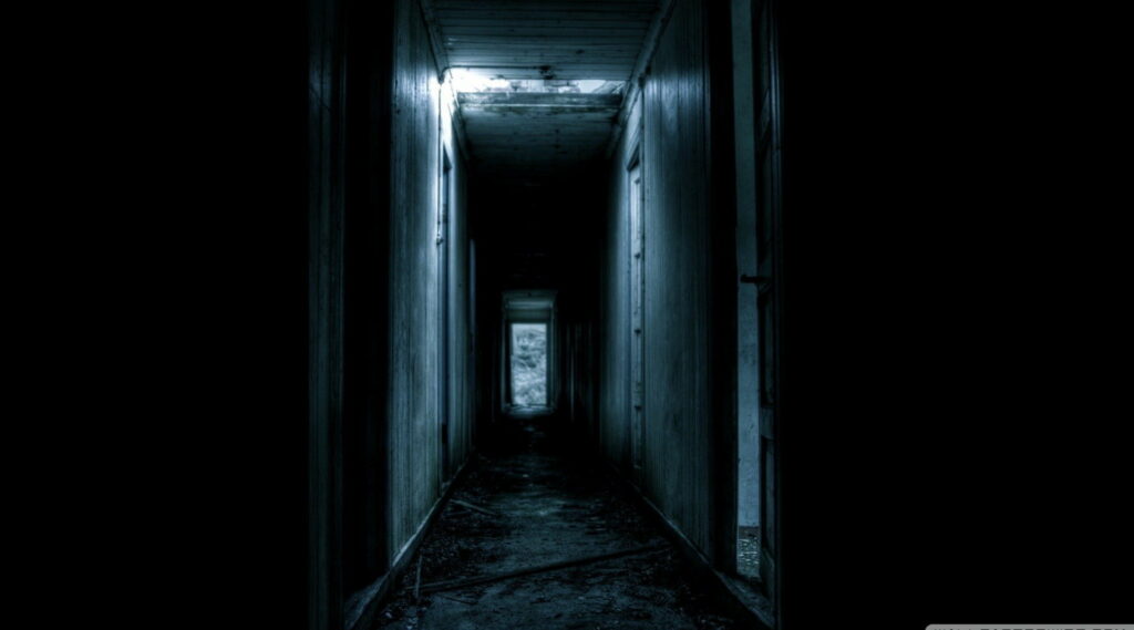 Terrifying Passage: An Eerie HD Wallpaper of a Haunting Corridor
