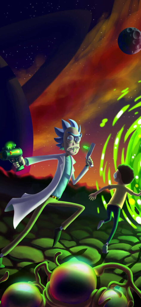 Dark Machinations: Unveiling Evil Morty's Calculated Scheme in this High-Quality Rick and Morty Wallpaper