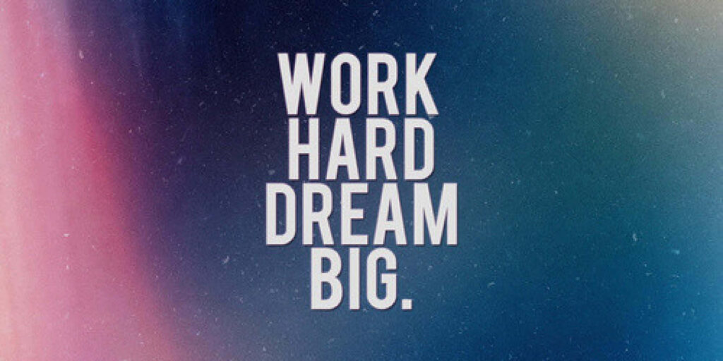 Sky-high Motivation: Dream Big and Work Hard, Inspired by Tumblr Wallpaper