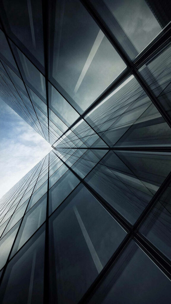 Sky-high Splendor: Captivating Skyscraper Reflections Grace the Top Iphone HD Wallpaper