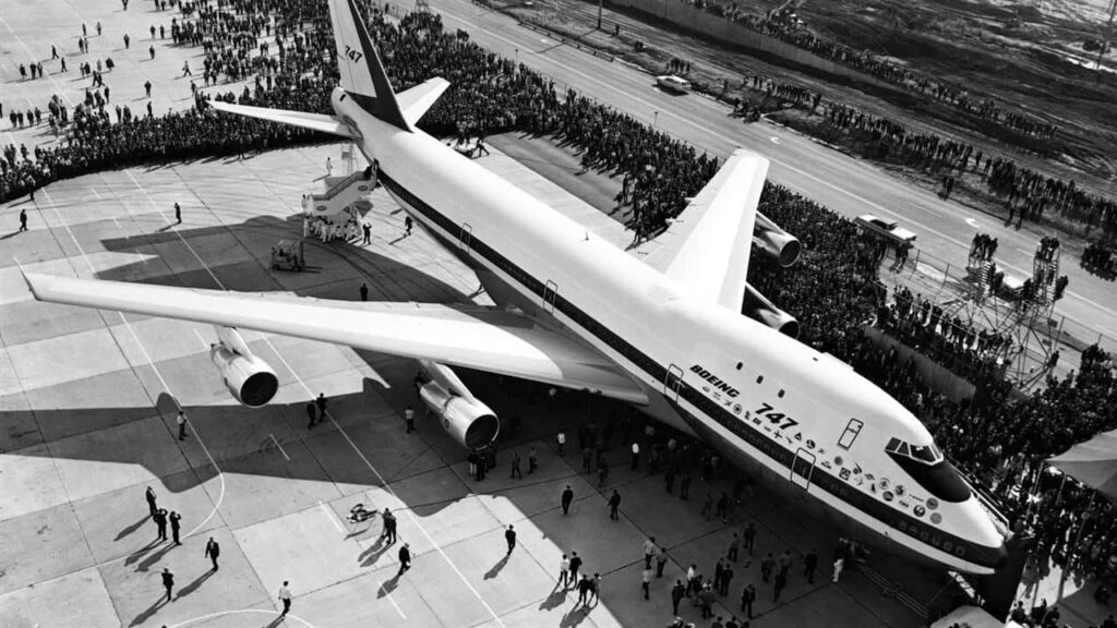 Majestic Jumbo Jet Soaring on Airport Wallpaper