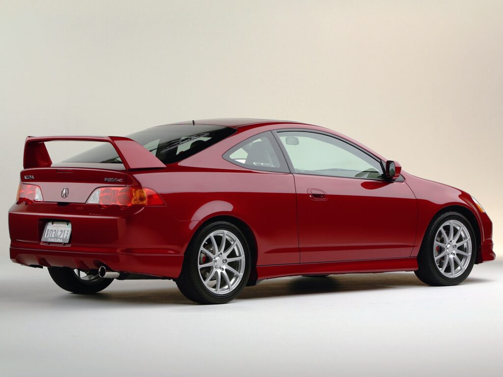 2003 Acura RSX Rear View: Sleek Red Design Wallpaper