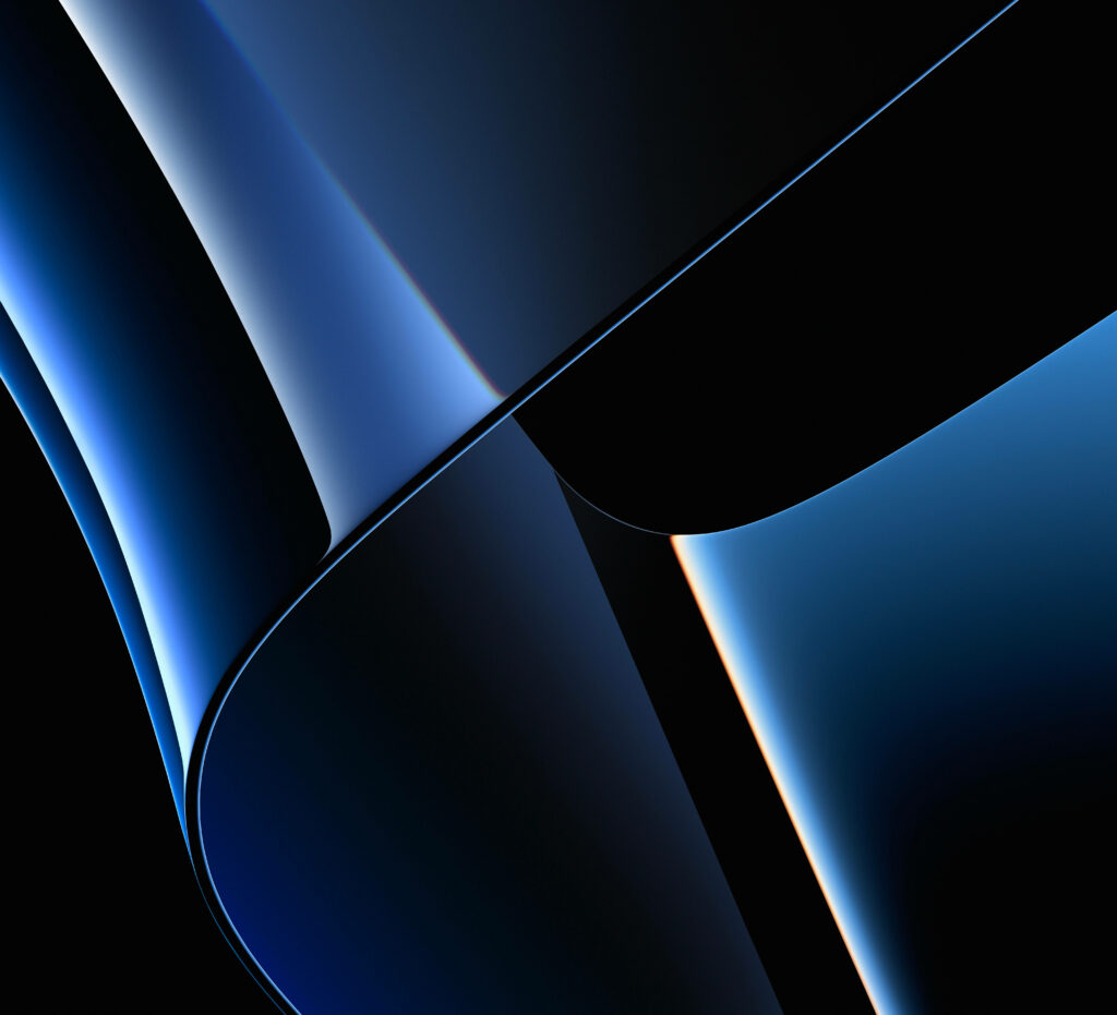 Elegant 3D Geometric Blue and Black Wallpaper Background Design