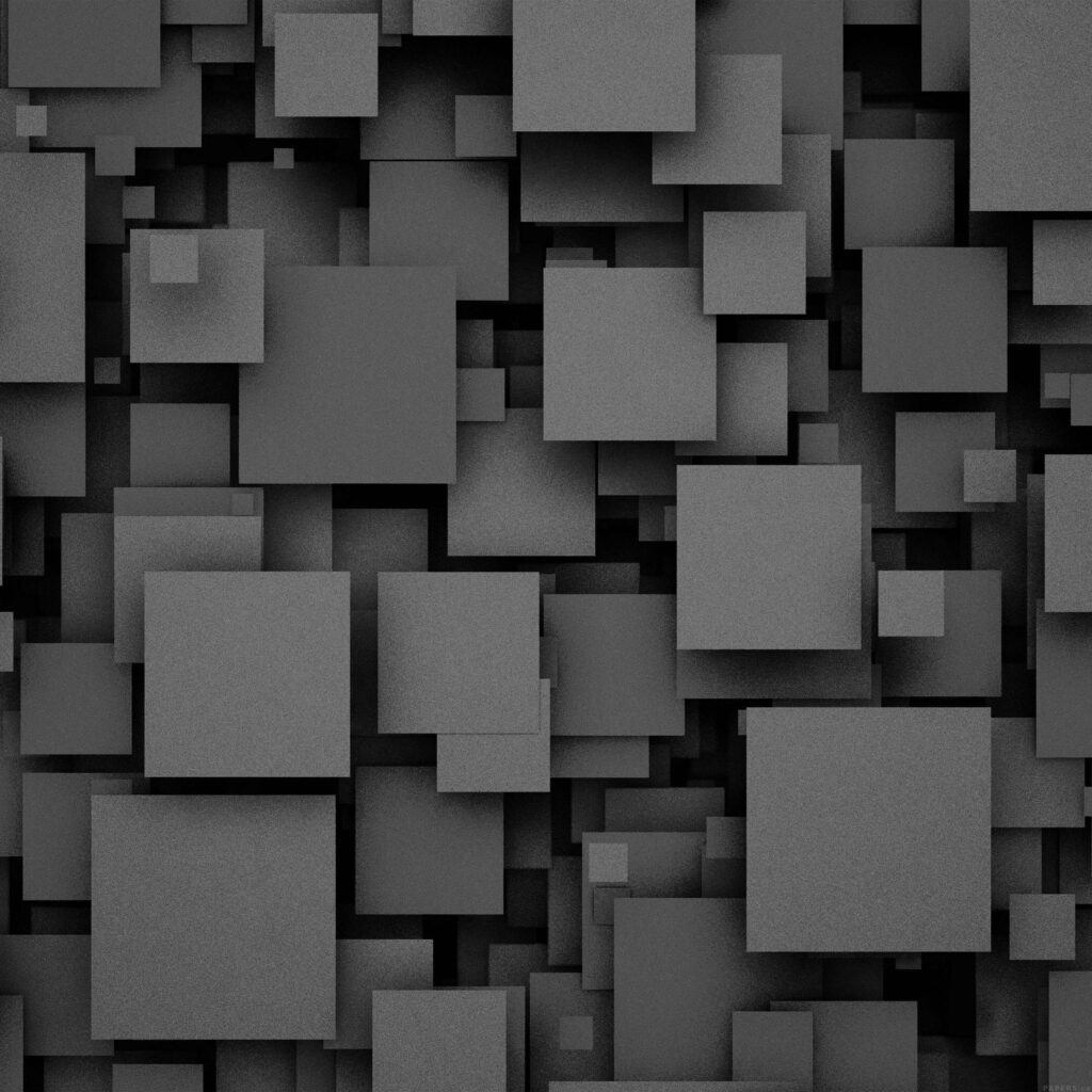 Sleek 3D Textured Square Block Wallpaper - Modern Geometric Design