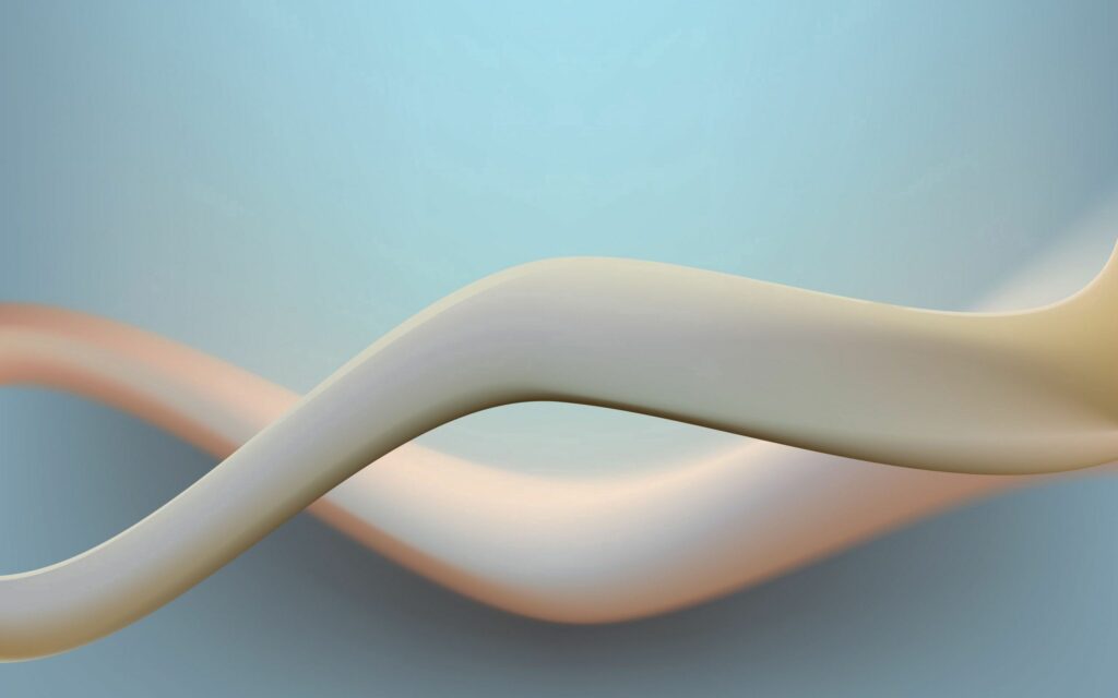 Pastel Abstract 3D Lines Wallpaper - Soothing Fluid Design