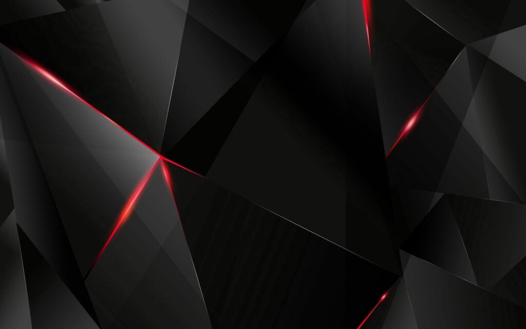 Modern Abstract Wallpaper: Black Background & Red Accents
