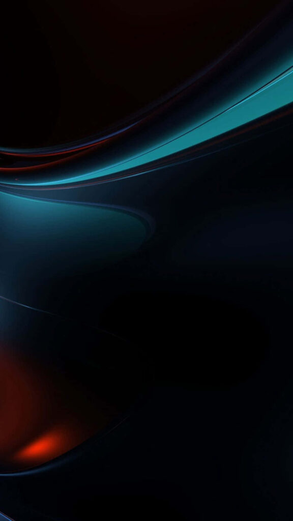 Abstract Dark Liquid Wallpaper with Blue & Red Hues Background
