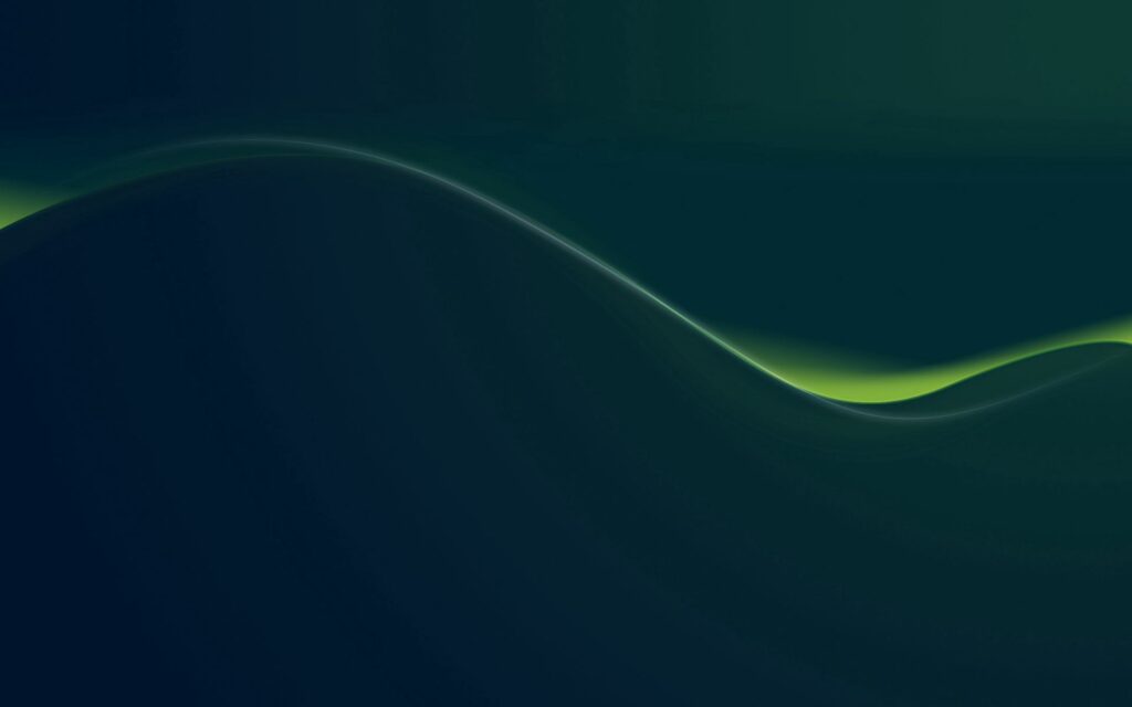 Serene Abstract Wave Wallpaper - Dark Blue & Green, 1920x1200