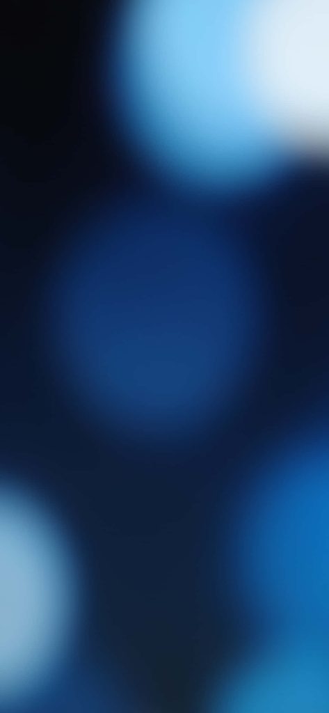 Abstract iPhone wallpaper with smooth navy and sky blue gradients and soft bokeh lighting