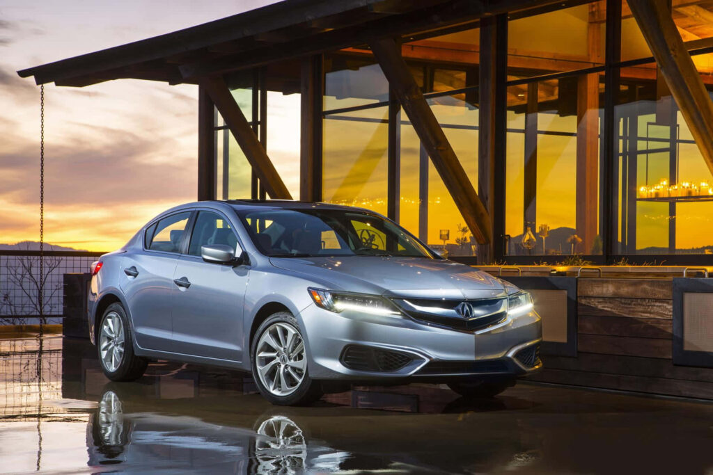 Stylish Acura ILX Sedan Wallpaper: Elegance at Sunset