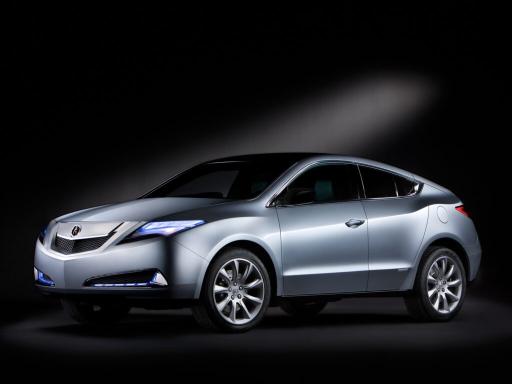 Stunning Acura ZDX Wallpaper: Metallic Finish & Aerodynamic Elegance