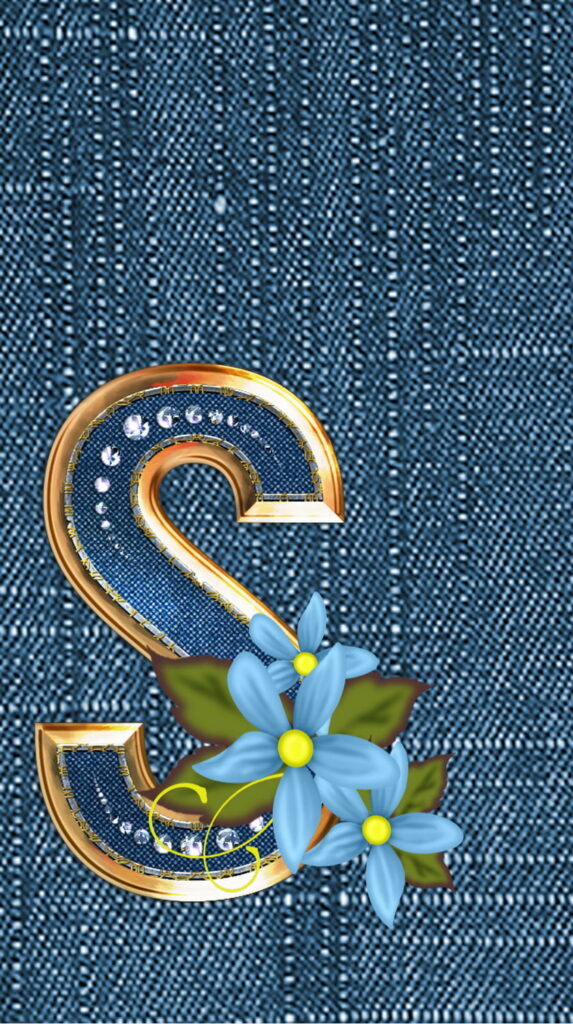 Sassy S: An Alphabetic Ikon in Jeans Revealed in HD Phone Wallpaper
