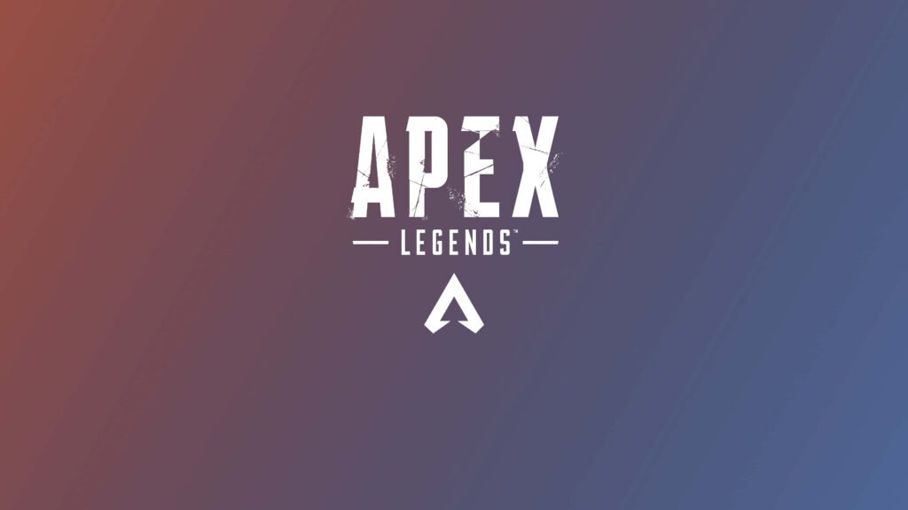 Apex Legends logo white bold text on sleek smooth gradient background gaming wallpaper
