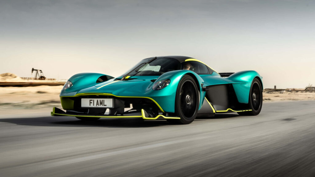 Aston Martin Hypercar Wallpaper: Luxury Design on a Desolate Background