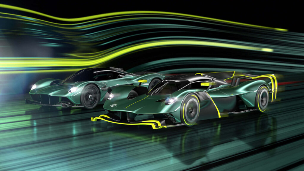 Dynamic Aston Martin Hypercars Wallpaper: Speed & Sophistication