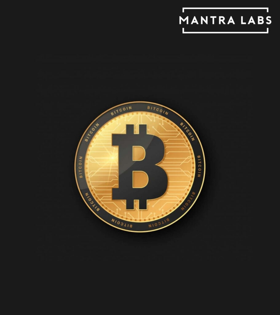 Sleek Bitcoin symbol on dark background representing cryptocurrency power and financial freedom Wallpaper