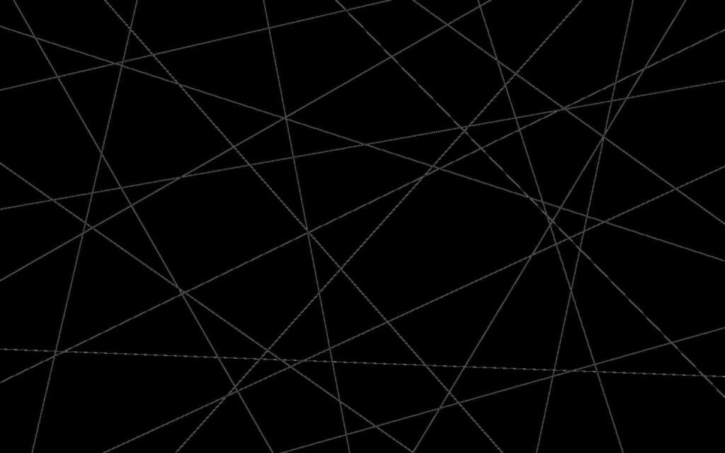 Sleek Black HD Wallpaper with White Geometric Lines for Modern Desktops