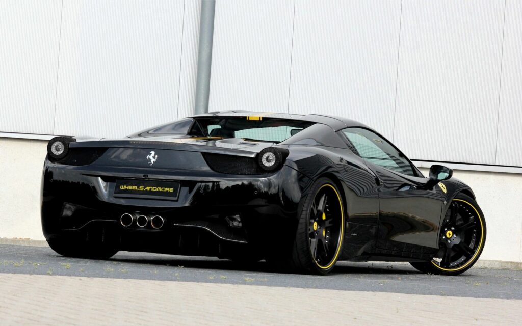 Stunning Black Ferrari Wallpaper: Custom Tuning & Luxury Design