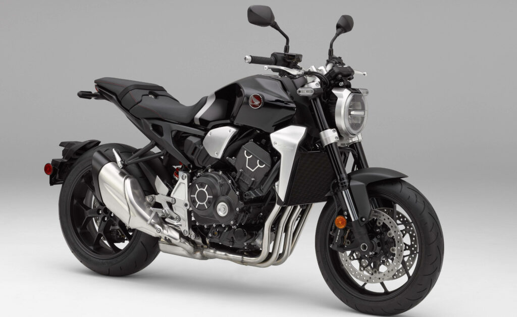 Sleek Black Honda Motorcycle Wallpaper - 1920x1080 Resolution