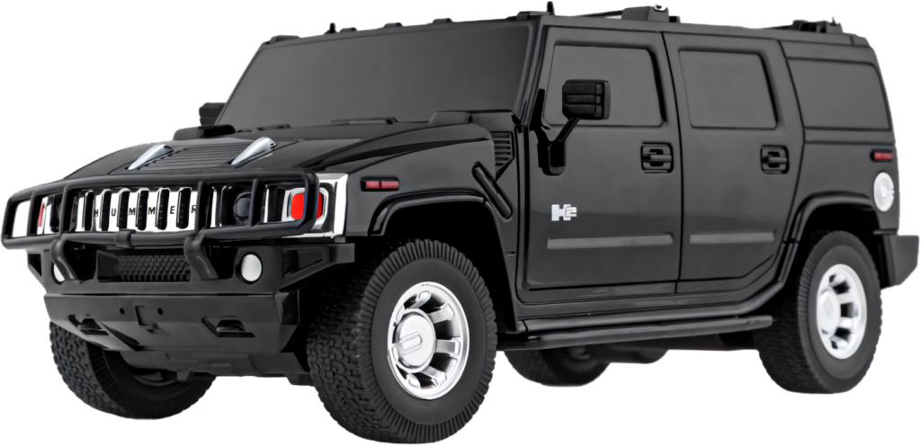 Bold Black Hummer H2 SUV Wallpaper: Sleek Off-Road Design