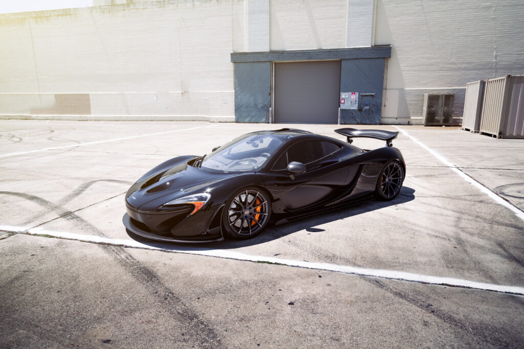 Sleek Black McLaren P1: High-Performance Sports Car Wallpaper