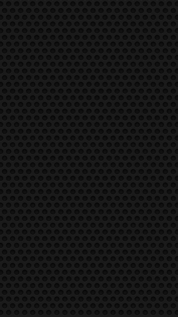 Minimalist black wallpaper with round hole mesh pattern geometric texture for OLED screens