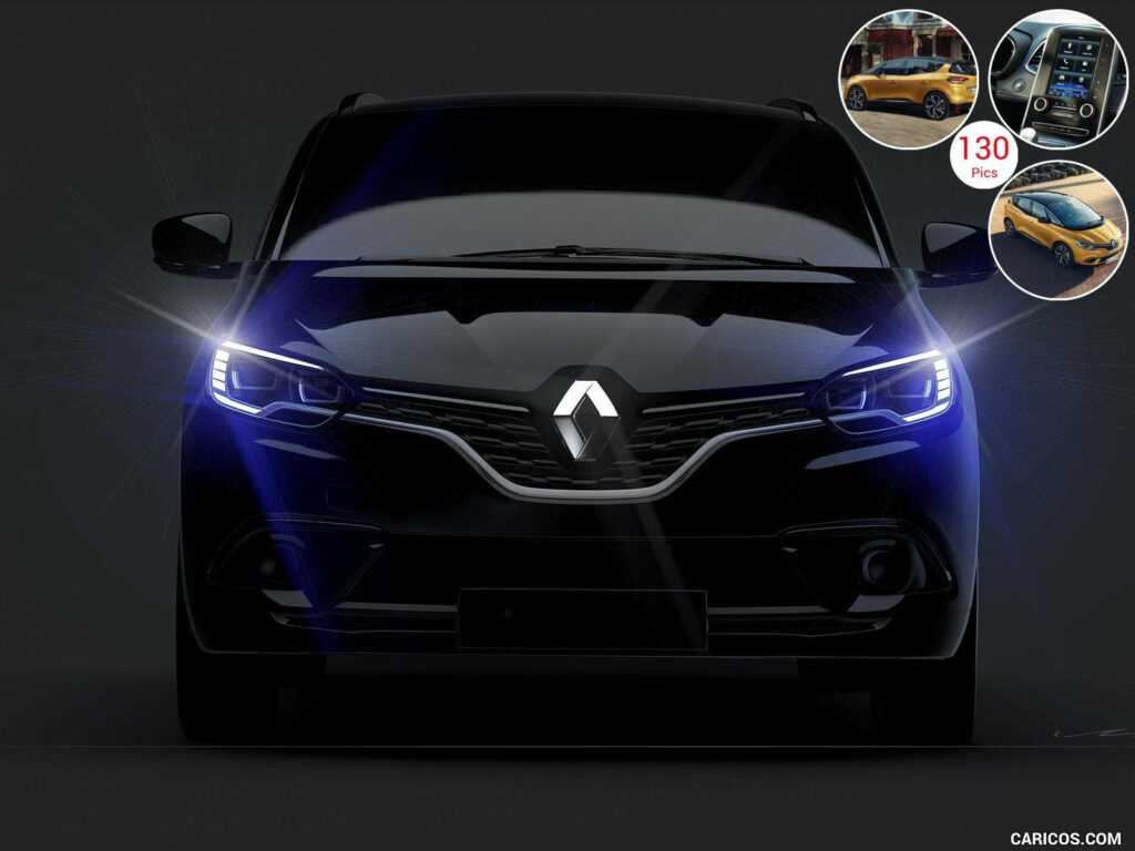 Stylish Black Renault Wallpaper: Modern Design & LED Highlights