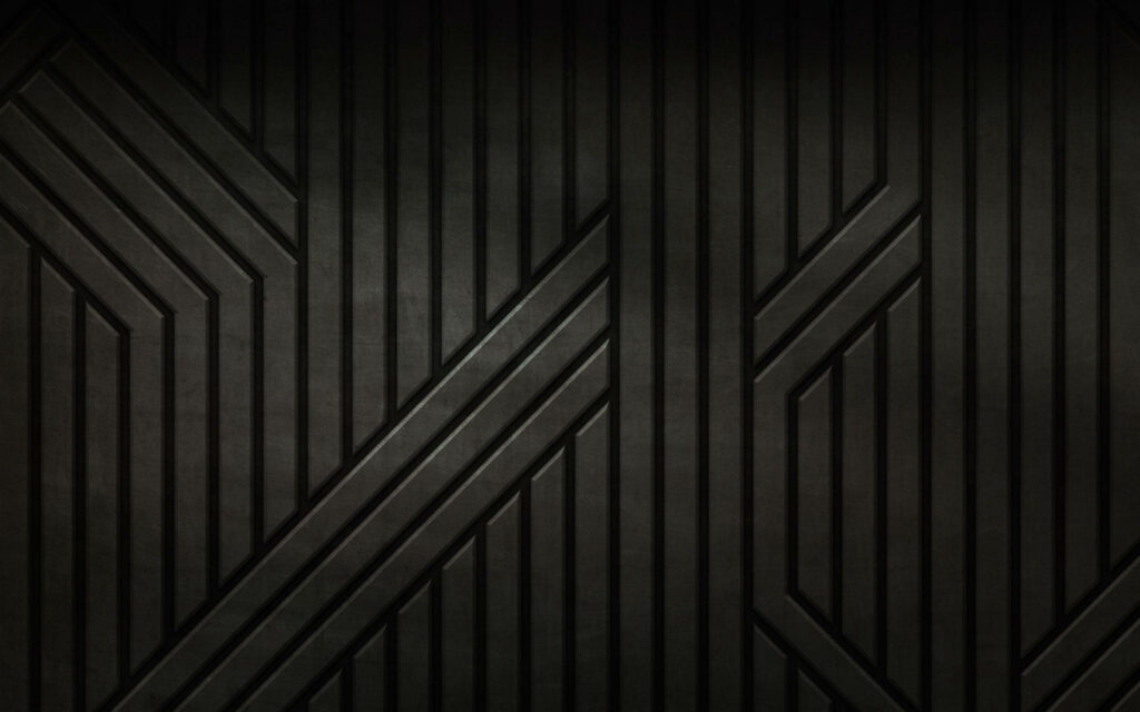 Modern Black Textured Wallpaper with Geometric Lines - Minimalist Design