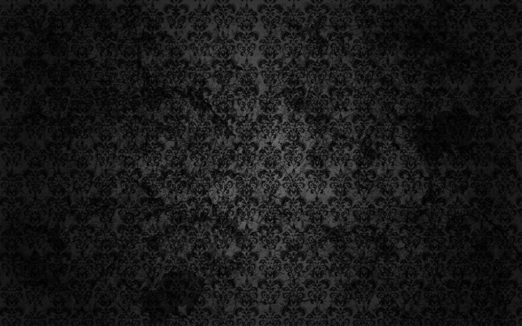 Elegant Black Wallpaper with Intricate Timeless Pattern - Background Design