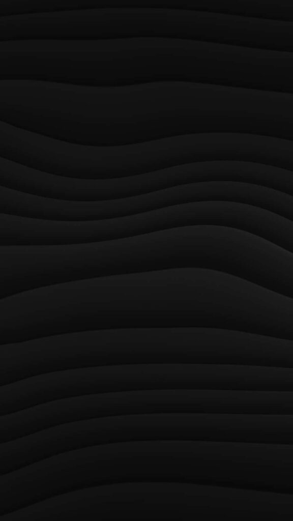 Minimalist Black Background with Soothing Undulating Wave Design Wallpaper