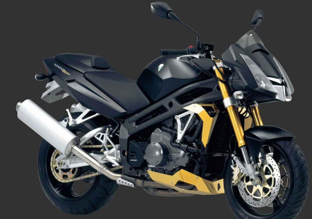 Stylish Black and Gold Sport Motorcycle Wallpaper Background