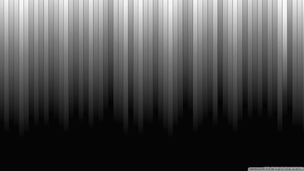 Elegant Black and White Striped Wallpaper with Dynamic Depth Background