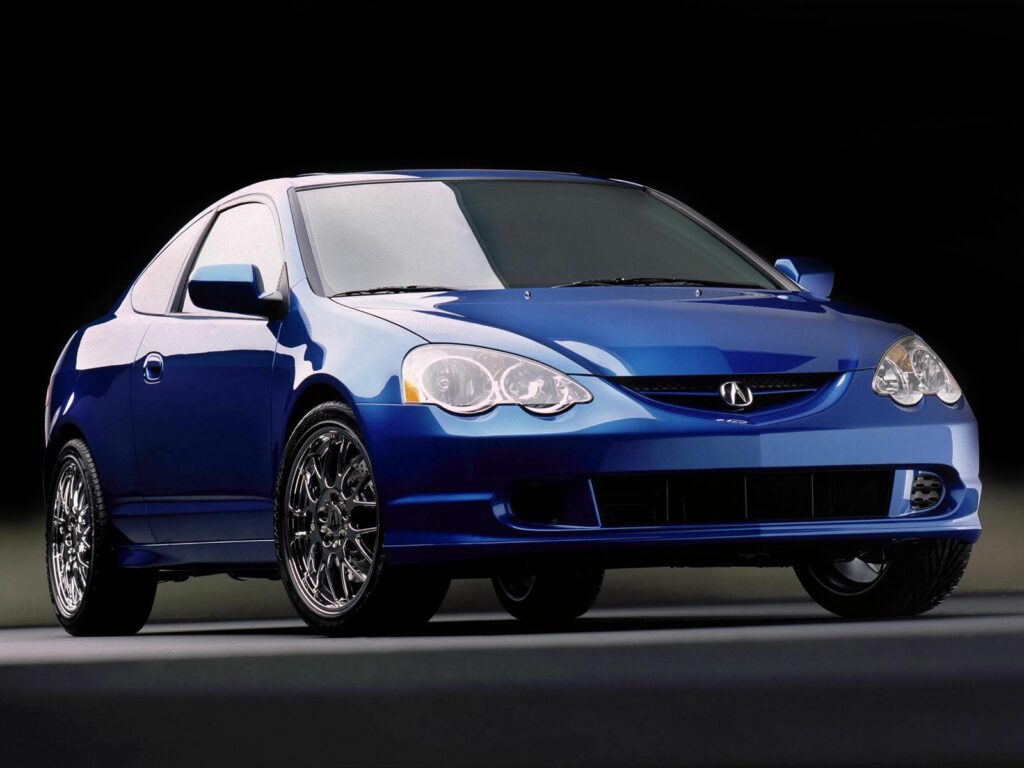 Front View of Sleek Blue 2001 Acura RS-X Wallpaper - Sporty Design