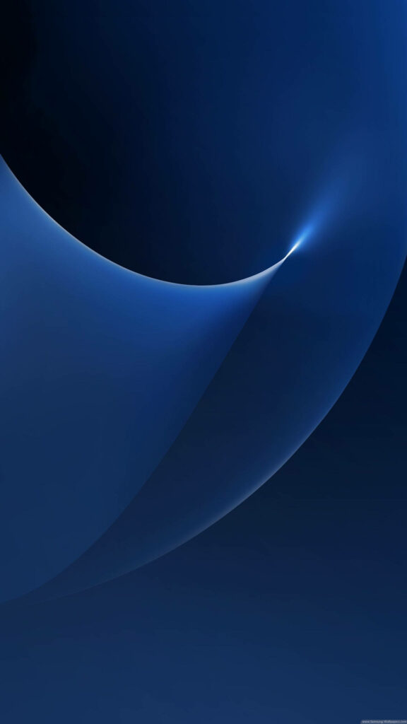 Modern Blue Gradient Samsung Wallpaper with Luminous Flare